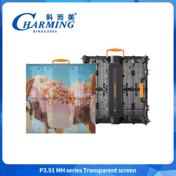 High Transparency P3.91 LED Video Wall Vivid Effect Transparent LED Display