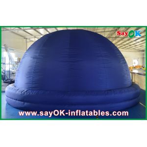 Blue Inflatable Planetarium Dome Projection Cloth For Teaching