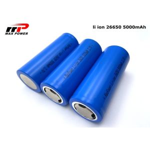 3.7V 5000mAh 26650 Cylindrical 2C Li Ion Batteries KC CB