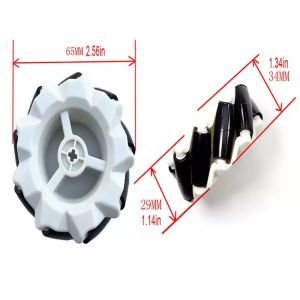 65mm Plastic Car Wheel Omnidirectional For Mecanum