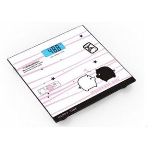 Over-load Indication Cute Pink Pig Physician Health o Meter Scale
