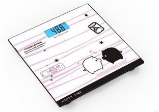 Over-load Indication Cute Pink Pig Physician Health o Meter Scale