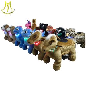 Quality Hansel wholesale animal designs coin operated plush animal riding carts factory for sale