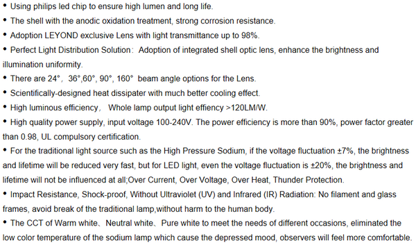Outdoor LED Canopy Lights IP66 150w Wide Beam Angle Aluminum Lamp 5 Years Warranty