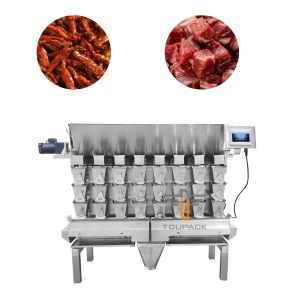 Automatic Screw Feeder Combination Weigher Filling Sticky Food Meat Packing