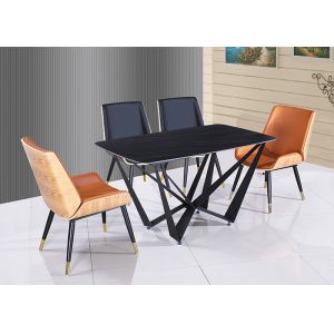 Indoor 40*80*76.5cm Painting Wrought Iron Table