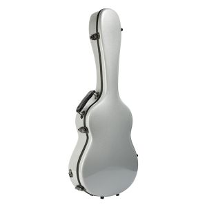 39 Inch Fiberglass Classical Guitar Case Silver