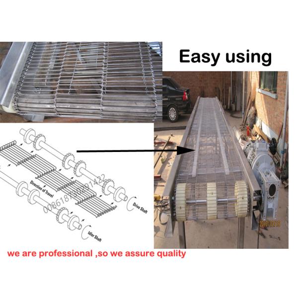 Chocolate Conveyor Metal Mesh Belt Stainless Steel 304 316 Flat Flex Wire Mesh Belt made in China