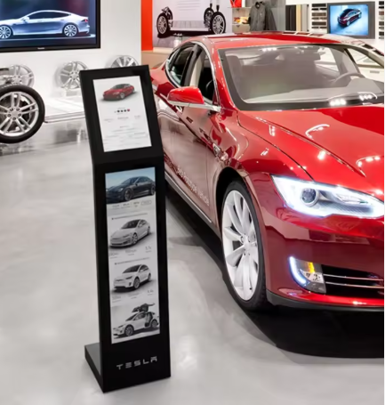 15.6inch Touch Screen and 29inch Stretched Bar Display Digital Interactive Information Kiosk Black or White L Type Vertical Screen Touch Screen Kiosk