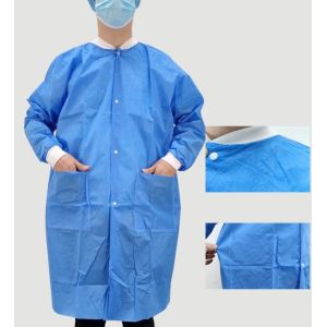 M Size White Disposable Lab Coat Protective Wear Manufacturing Outlet