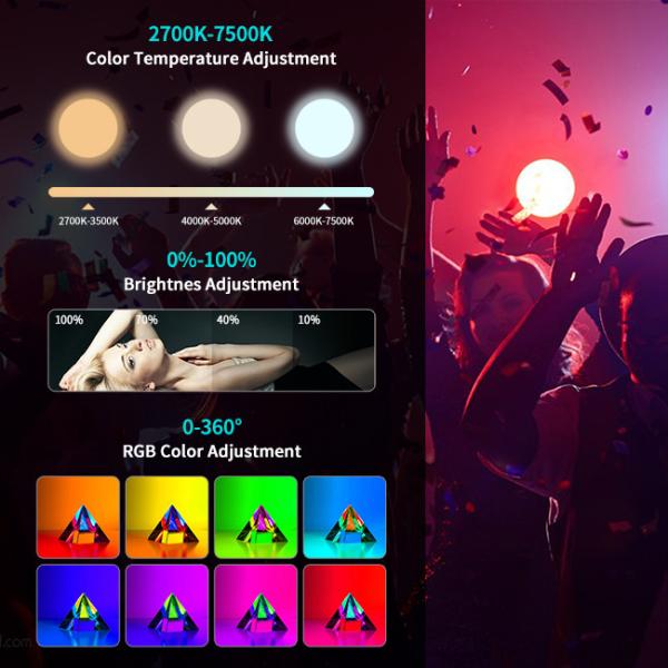 Yidoblo professional bi color led studio video light filming lighting equipment photographic light with 300W