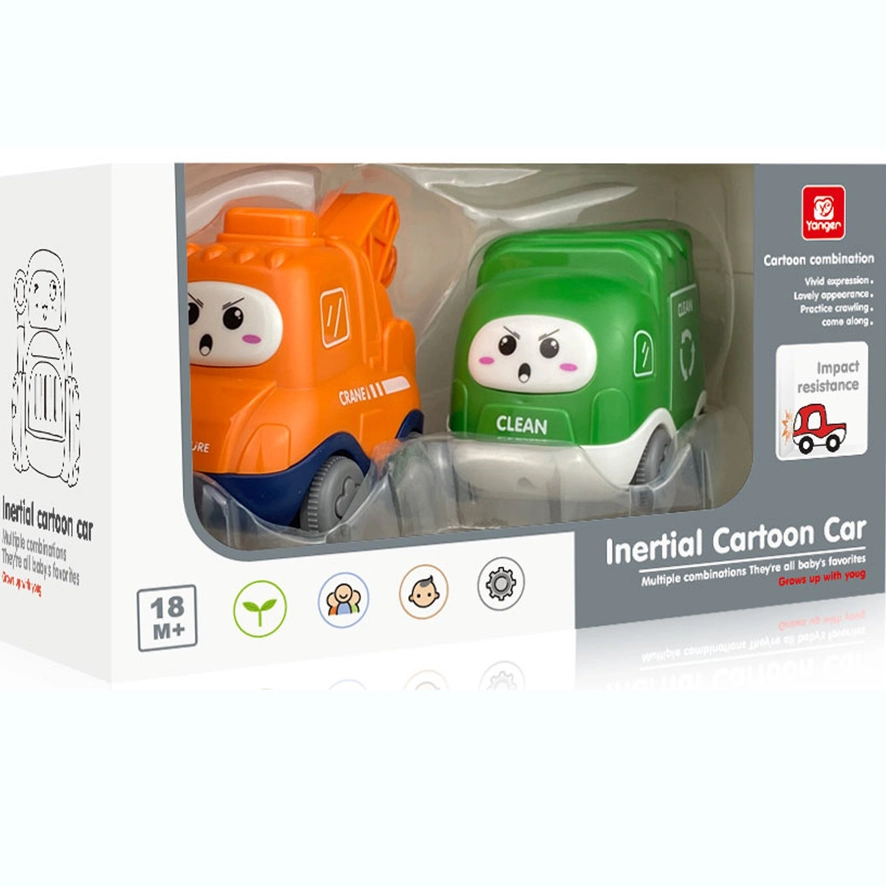 Factory Wholesale Children&prime;s Toys 2-6 Years Old Plastic Garbage Classification Car Toys Cartoon Engineering Car Toys