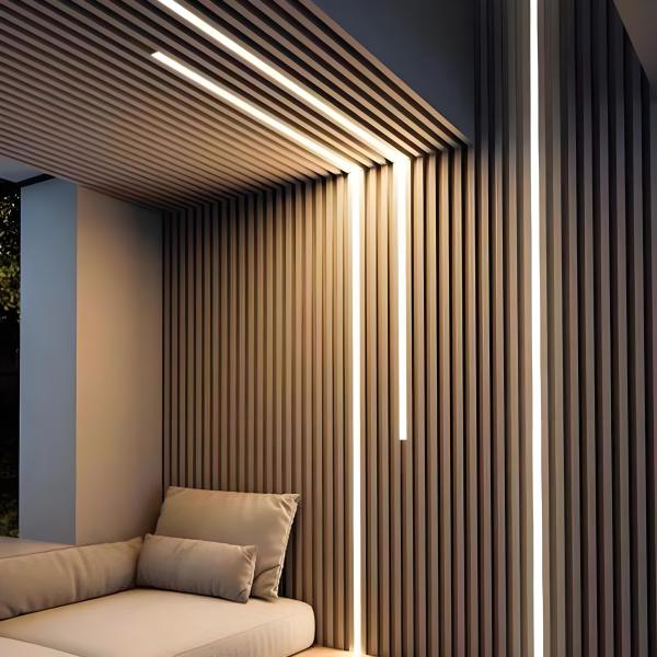 Buy ​Anodized Black Aluminium LED Strip Housing 15mm With Frosted Diffuser at wholesale prices