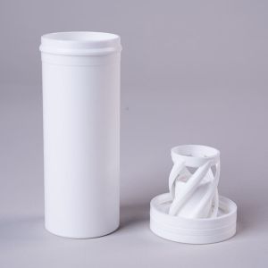 Effervescent Tablet Pills Packaging Container with Twist Lock PP Collar and Base