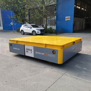China 10 Tons Steerable Transfer Trolley With Hydraulic Lifting Table on sale