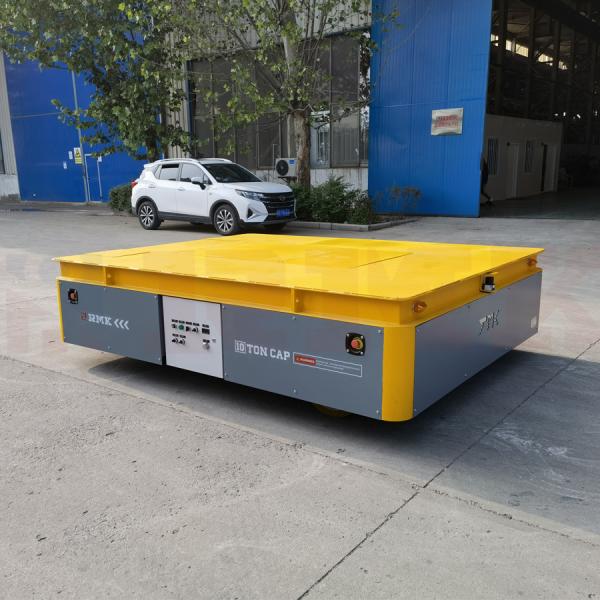 Buy 10 Tons Steerable Transfer Trolley With Hydraulic Lifting Table at wholesale prices
