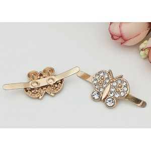 Butterfly Zinc Alloy Buckle Shoe DIY Handmade Pendant Abrasion Resistant