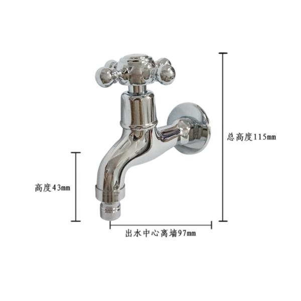 Antique Brass Bibcock 4point ODM Outdoor Faucet Garden Tap