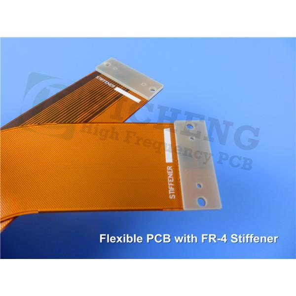 0.15mm Flexible Circuit with FR4 Stiffner Yellow Coverlay Immersion Gold