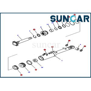 707-99-43390 Hydraulic Tilt Seal Repair Kit Dozer Sealing Parts For D65PX-17
