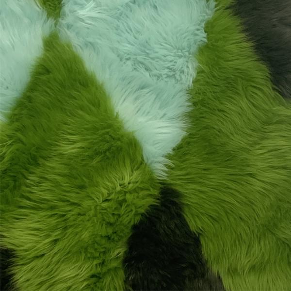 Geometric Lambswool Mats Sofa Cushion Washable Sheepskin Rug