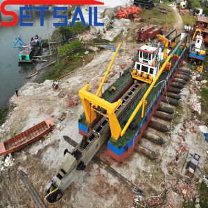 High Capacity River Sand Hydraulic Cutter Suction Dredger 50-260kw Cutter Head