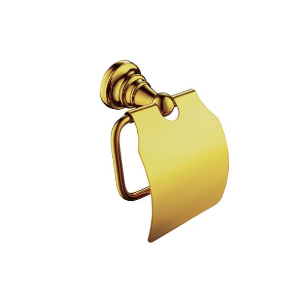 Buy Recessed Toilet Roll Holder / Bathroom Toilet Paper Holders Golden Plated at wholesale prices