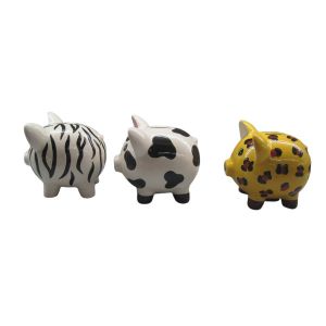 PROP65 Handmade Ceramic Piggy Bank Cadmium Free