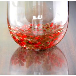 Red Stars Bottomed Creative Macadam Tumbler Drinking Glasses