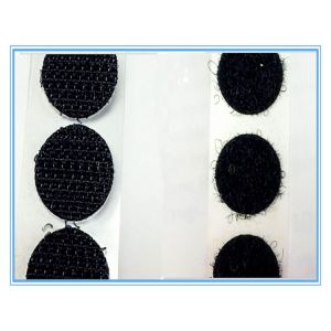 Self adhesive 20mm Custom Hook and Loop Coins , REACH SGS Certification