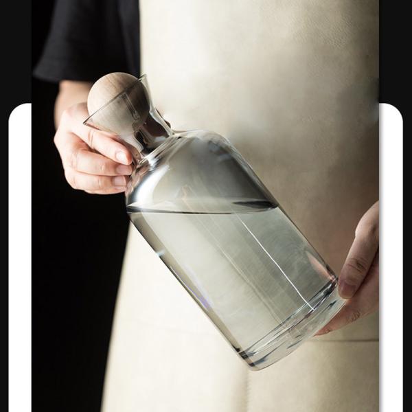 Silicone Cap 1200ml Household Borosilicate Glass Tea Kettle