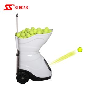 140KM/H White Tennis Ball Shooting Machine With Remote Control