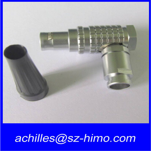 Buy right angel connector male terminal lemo 5 pin at wholesale prices