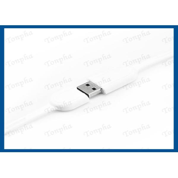 Promotional Thin Wristband Flash Drive Convenient Carrying Silicone Material