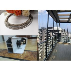 316 Stainless Steel Cable Invisible Safety Grill With Nylon Coating