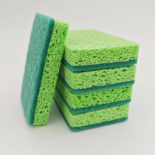 Natural Green Cellulose Sponge High Absorbency for Kitchen Cleaning