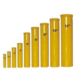 Quality Fiberglass Firework Cake Shell Fireworks 3in 4in Mortar Tubes For Parties for sale