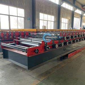 USA Design PLC Control Auto Cutting Double Layer Roof Sheet Roll Forming Machine