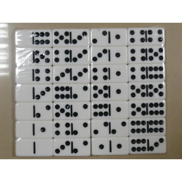 Plastic Melamine Mexican Double Nine Dominoes Set Custom