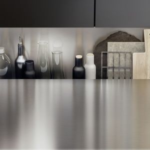 Modular Stainless Steel Kitchen Cabinets Smart Cupboard Lacquer Kitchen Small