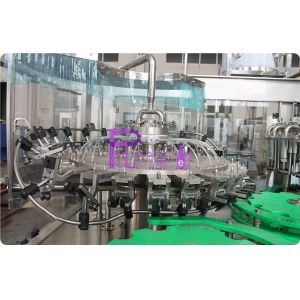 Full Auto Glass Bottle Liquid Filling Machine , Fruit Juice Filler 8000BPH