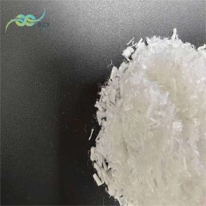 Low Crimp PET Ultra Short Fiber Warmth Retention Recycled Polyester Fibre For