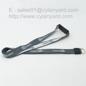 Personalized woven lanyard with swivel release buckle wholesale