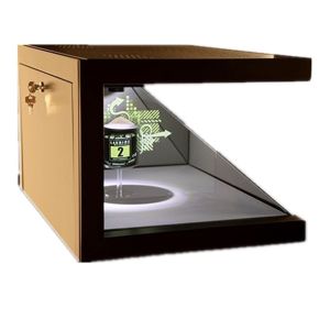 3D Hologram Showcase Holographic Pyramid 22inch Box Full HD Resolution