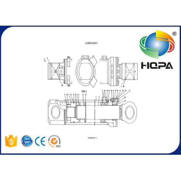 2438U588R120 Piston Seal Repair Kit For Kobelco K909-A K909A