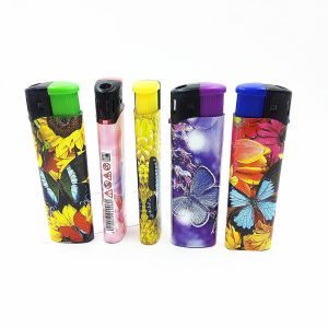 Portable Colorful Plastic Disposable and Refillable Torch Lighter for Electronic
