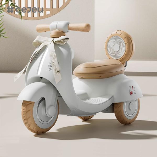 CJ-MX-999 Children's electric motorcycle tricycle boy girl electric car baby toy car Early Education/Lights