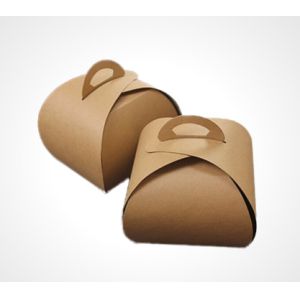 China custom kraft carton box with handles eco friendly on sale