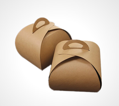 Buy custom kraft carton box with handles eco friendly at wholesale prices