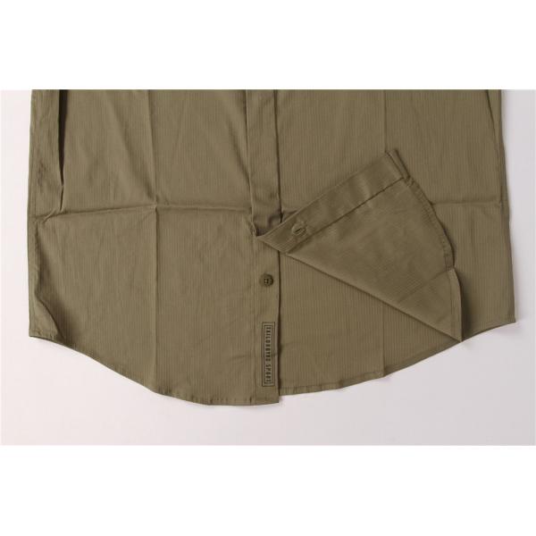 Solid Color Business Men'S Casual Stretch Shirts 59% Cotton 35% Nylon